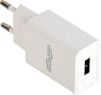 Telefono įkroviklis Gembird, USB/AC/DC, balta sp.