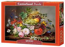Dėlionė Castorland Still Life With Flowers And Fruit Basket 2000 el. C-200658-2, 92 cm x 68 cm, 2000 vnt., įvairių spalvų