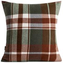 Dekoratīvs spilvena pārvalks Homla Basic Melrose, brūna krās./balta krās./zaļa krās., 45 cm x 45 cm