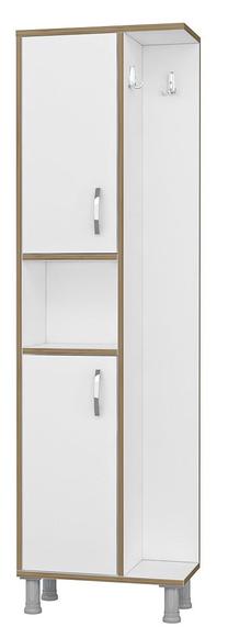 Laisvai pastatoma vonios spinta Kalune Design Grand, balta sp., 25 cm x 48 cm x 160 cm