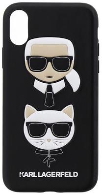 Telefona vāciņš Karl Lagerfeld, melna krās., Apple