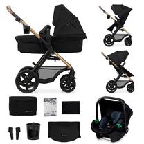 Universalus vežimėlis KinderKraft Moov 2 Air 3in1, juoda sp.