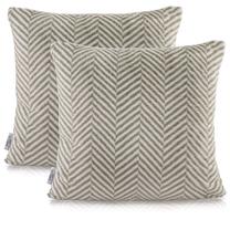 Pagalvės užvalkalas AmeliaHome Nancy, balta/pilka, 45 cm x 45 cm