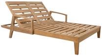 Lauko gultas Maldive, smėlio ruda sp., 210 cm x 138 cm x 33 cm