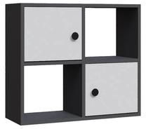 Pastatoma lentyna Kalune Design Tuttle 322RTC1175, antracito sp./balta sp., 62.6 cm x 72 cm x 25 cm