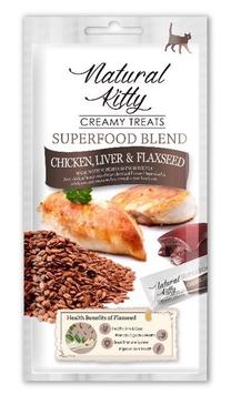 Skanėstas katėms Natural Kitty Superfood, vištiena, 0.048 kg, 4 vnt.