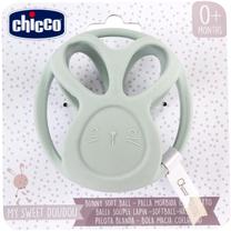 Прорезыватель, мяч Chicco My Sweet Doudou Bunny, зеленый цв.