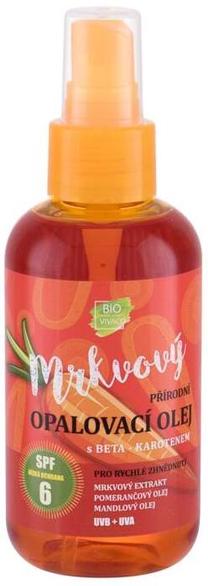 Stiprinantis įdegį aliejus Vivaco Bio Carrot Suntan Oil SPF6, 150 ml