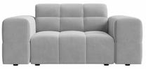 Krėslas Cosmopolitan Design Chicago Bluvel 03, sidabro sp., 102 cm x 132 cm x 78 cm