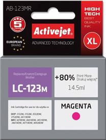 Tintes printera kasetne ActiveJet Premium AB-123MR, sarkana krās., 14.5 ml