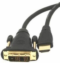 Vads Gembird HDMI male, DVI-D male, 10 m, melna krās.