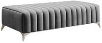 Pufas Laurence Nube 4, pilka sp., 64 cm x 132 cm x 36 cm