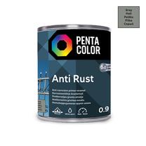 Emaliniai dažai, metalo konkstrukcijoms, apsaugant nuo korozijos Pentacolor Anti Rust, pusiau blizgus, 0.9 l, pilka sp.