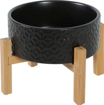 Statīvs ar bļodiņām sunim Zolux Keramo Solo, 0.7 l, 16 cm x 16 cm x 6.2 cm, brūna krās./melna krās.