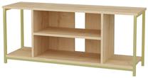 TV galds Kalune Design Rinaldo, brūna krās./zelta krās., 35 cm x 120 cm x 50.8 cm