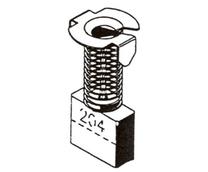 Šepetėlis Haushalt, 7 mm x 18 mm x 18 mm, 2 vnt.