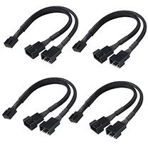 Кабель Akasa 4 pin PWM female - 2 x 4 pin PWM male 4pcs AK-CBFA04-KT04 4 pin PWM female, 2 x 4 pin PWM male, 0.15 м, черный цв.