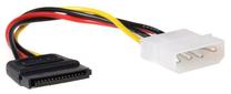 Adapteris Maclean SATA 15 pin male, 4 pin Molex female, 0.15 m