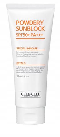 Kremas įdegio priežiūrai veidui Cell By Cell Powdery Sunblock SPF50+, 100 ml