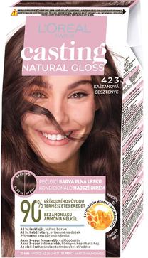 Matu krāsa L’Oréal Paris Casting Natural Gloss, brown noisette krās., 423, 48 ml