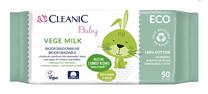 Drėgnos servetėlės kūdikiams Cleanic Baby Eco Vege Milk, 50 vnt.