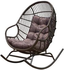 Õue kiiktool Home4you Egg 28077, tumepruun v.
