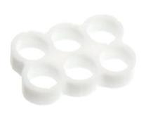 E22 Stealth Cable Comb 6 Slots 4mm White