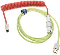 Kabelis Ducky USB - USB-C DKCC-SFCNC1 USB, USB-C, 1.8 m, sarkana krās./zaļa krās.