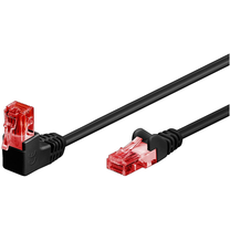 Кабель Goobay Patch Cable 51514 RJ-45, RJ-45, 0.5 м, черный цв.