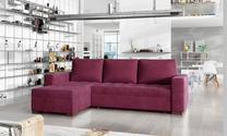 Kampinė sofa Newark Mat Velvet 68, raudona sp., 150 x 237 cm x 90 cm