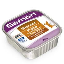 Mitrā kaķu barība Gemon Senior Chicken & Turkey, vistas gaļa/tītara gaļa, 0.1 kg