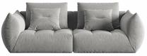 Modulinė sofa Micadoni Bloom Velvet, pilka sp., 232 x 106 cm x 95 cm