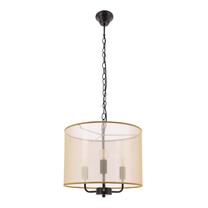 Светильник потолочный Candellux Lighting Pacifica 31-50045, E14, 3 x 40 Вт, золотой цв. / черный цв.