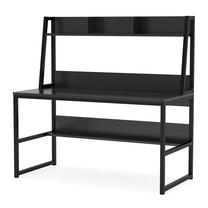 Rašomasis stalas Kalune Design Majestic 145NDC1102, 120 cm x 60 cm, 140 cm, juoda sp.
