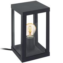 Brīvi stāvošs āra gaismeklis Eglo Alamonte 1, 60W, E27, IP44, melna krās., 15 cm x 27.5 cm