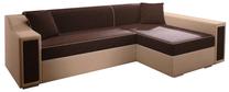 Kampinė sofa Idzczak Meble Milton Mini M06005, ruda sp., 282 x 160 cm x 77 cm