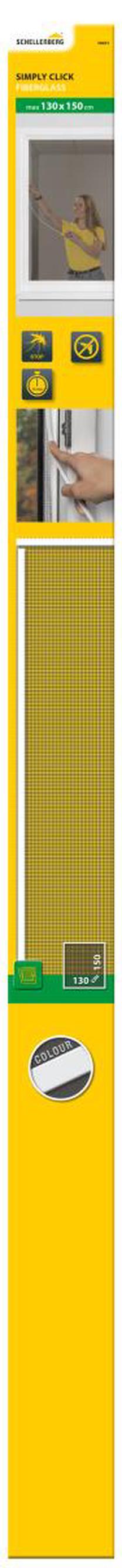 Tinklelis nuo vabzdžių Schellenberg Easy Click 70471, antracito sp., 130 cm x 150 cm