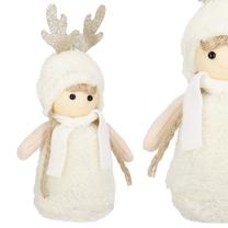 Kalėdinė dekoracija, "Lėlė" Springos Doll CA1001, 25 cm, aukso sp./balta sp.