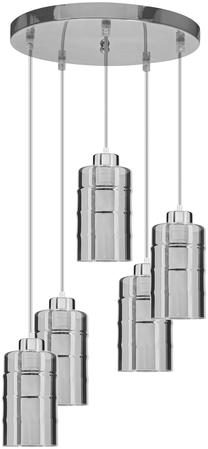 Lampa griesti Candellux Lighting Metz 35-58386, E27, 5 x 40 W, sudraba krās. / sudraba krās.