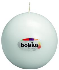 Küünal, kuju Bolsius Ball, 16 h, valge v.