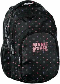 Mokyklinė kuprinė Paso Disney Minnie Mouse, juoda sp./rožinė sp., 17 cm x 29 cm x 38 cm