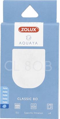 Piederumi filtram Zolux Aquaya Perlon Classic 80, balta krās.