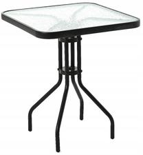 Lauko stalas OTE, juoda sp., 60 cm x 60 cm x 70 cm