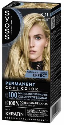 Kраска для волос Syoss Permanent Cool Color, 8.11 Powdry Blond, 115 мл