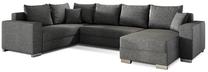 Kampinė sofa Marco Sawana 05, tamsiai pilka sp., dešininė, 210 x 312 cm x 92 cm