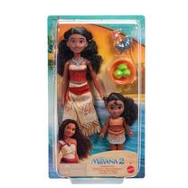 Набор кукол, c аксессуарами Mattel Disney Princess Moana 2 Moana & Simea JBT41, 27 см, многоцветный