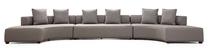 Kampinė sofa Hanah Home Gondol 3, pilka sp., 105 x 552 cm x 70 cm