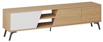 TV galds Kalune Design Fiona, ozola krās./balts krās., 35.6 cm x 180 cm x 48 cm
