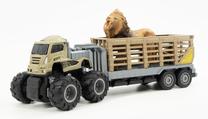 Игрушечный внедорожник с прицепом ICOM Animal Trailer Truck 7160975, многоцветный