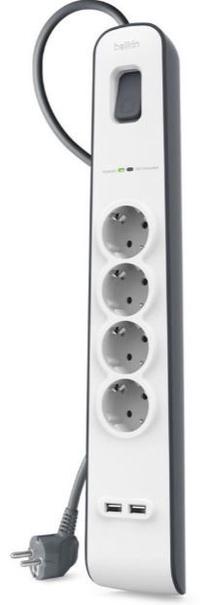 Įtampos stabilizatorius Belkin Surge Protector, 2 m